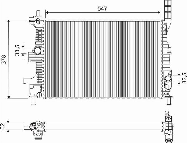 VALEO 701675 - Radiatore, Raffreddamento motore www.autoricambi360.it