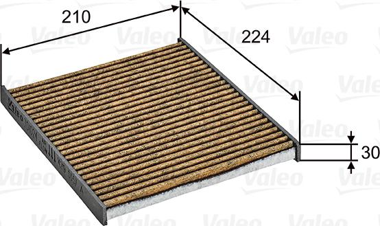 VALEO 701024 - Filtro, Aria abitacolo www.autoricambi360.it
