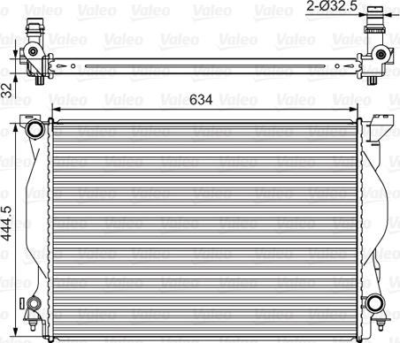 VALEO 734419 - Radiatore, Raffreddamento motore www.autoricambi360.it