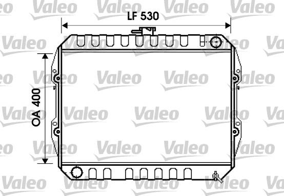 VALEO 734846 - Radiatore, Raffreddamento motore www.autoricambi360.it
