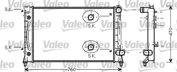 VALEO 734859 - Radiatore, Raffreddamento motore www.autoricambi360.it