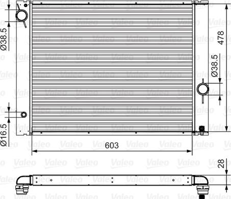 VALEO 734396 - Radiatore, Raffreddamento motore www.autoricambi360.it