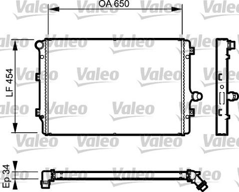 VALEO 734333 - Radiatore, Raffreddamento motore www.autoricambi360.it