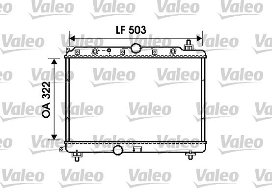 VALEO 734290 - Radiatore, Raffreddamento motore www.autoricambi360.it