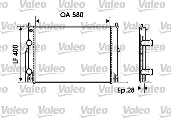 VALEO 734229 - Radiatore, Raffreddamento motore www.autoricambi360.it