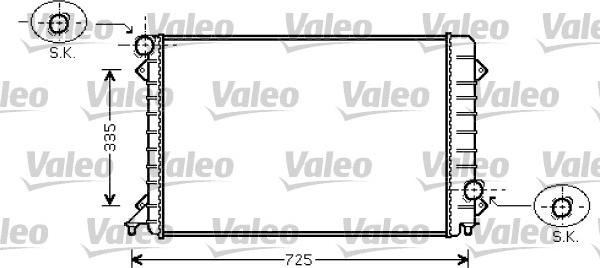 VALEO 734754 - Radiatore, Raffreddamento motore www.autoricambi360.it