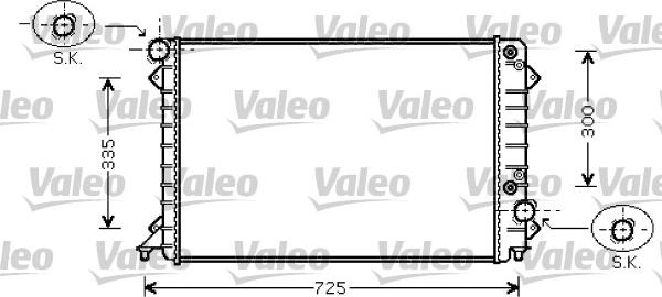 VALEO 734755 - Radiatore, Raffreddamento motore www.autoricambi360.it