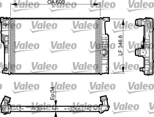 VALEO 735464 - Radiatore, Raffreddamento motore www.autoricambi360.it