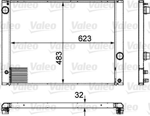 VALEO 735476 - Radiatore, Raffreddamento motore www.autoricambi360.it