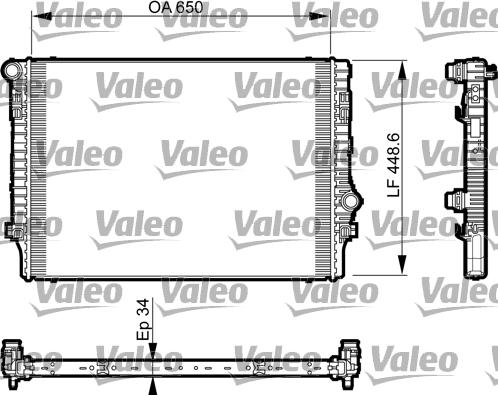 VALEO 735548 - Radiatore, Raffreddamento motore www.autoricambi360.it