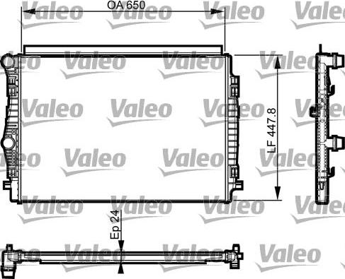 VALEO 735559 - Radiatore, Raffreddamento motore www.autoricambi360.it