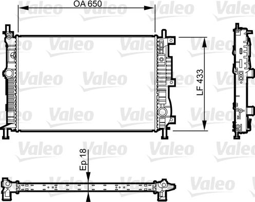 Valeo 735555 - Radiatore, Raffreddamento motore www.autoricambi360.it