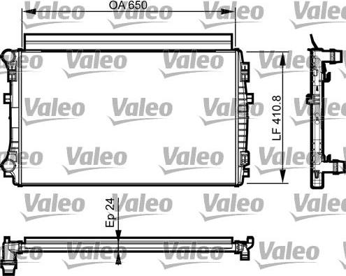 VALEO 735558 - Radiatore, Raffreddamento motore www.autoricambi360.it