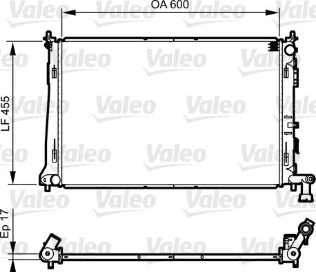 VALEO 735564 - Radiatore, Raffreddamento motore www.autoricambi360.it