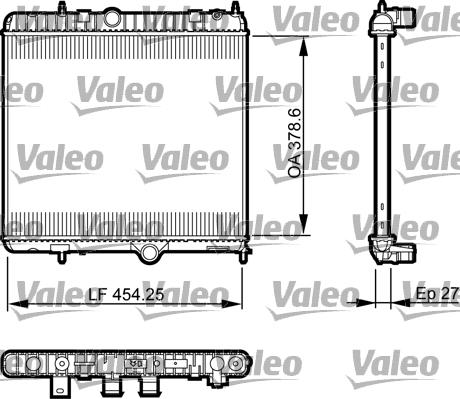 VALEO 735560 - Radiatore, Raffreddamento motore www.autoricambi360.it