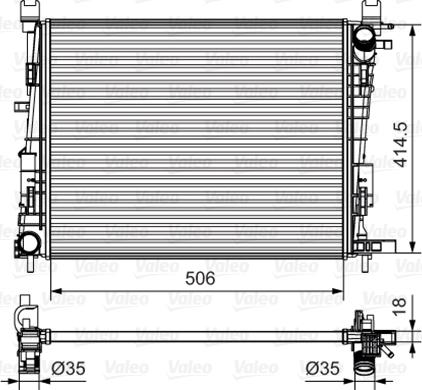 VALEO 735634 - Radiatore, Raffreddamento motore www.autoricambi360.it