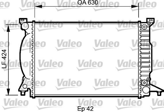 Valeo 735025 - Radiatore, Raffreddamento motore www.autoricambi360.it