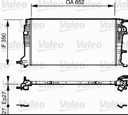 VALEO 735182 - Radiatore, Raffreddamento motore www.autoricambi360.it