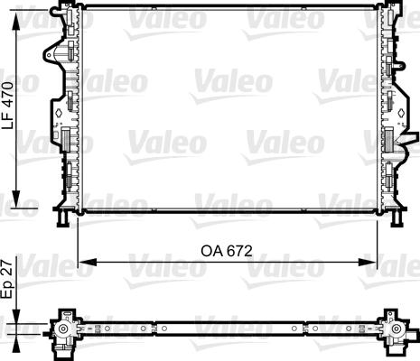 VALEO 735374 - Radiatore, Raffreddamento motore www.autoricambi360.it