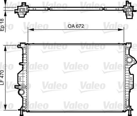 VALEO 735373 - Radiatore, Raffreddamento motore www.autoricambi360.it