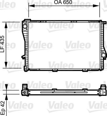 VALEO 735233 - Radiatore, Raffreddamento motore www.autoricambi360.it