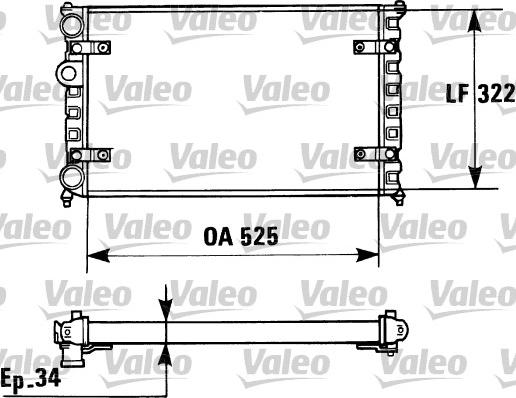 VALEO 730947 - Radiatore, Raffreddamento motore www.autoricambi360.it