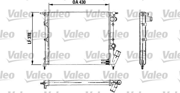 VALEO 730499 - Radiatore, Raffreddamento motore www.autoricambi360.it