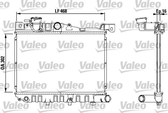 VALEO 730433 - Radiatore, Raffreddamento motore www.autoricambi360.it