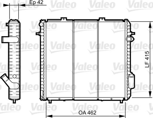 VALEO 730502 - Radiatore, Raffreddamento motore www.autoricambi360.it