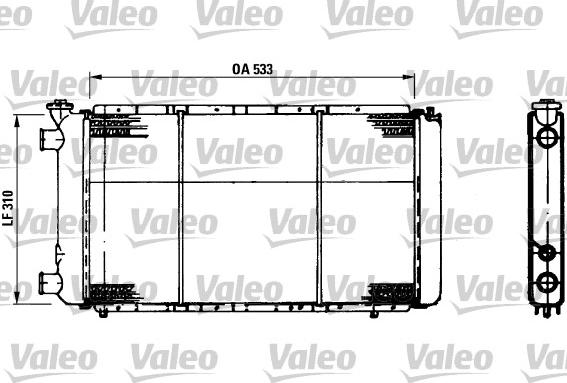 Valeo 730021 - Radiatore, Raffreddamento motore www.autoricambi360.it