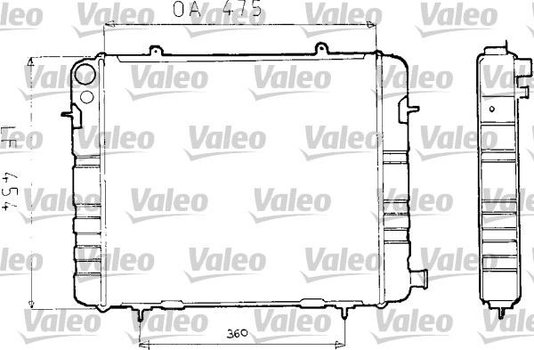 VALEO 730163 - Radiatore, Raffreddamento motore www.autoricambi360.it