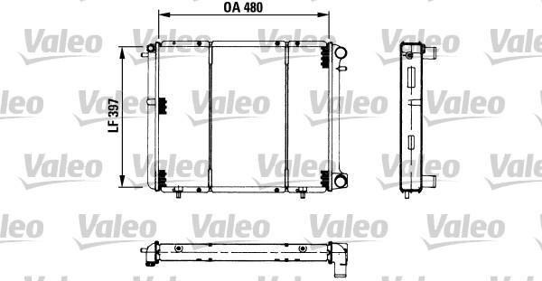 VALEO 730180 - Radiatore, Raffreddamento motore www.autoricambi360.it