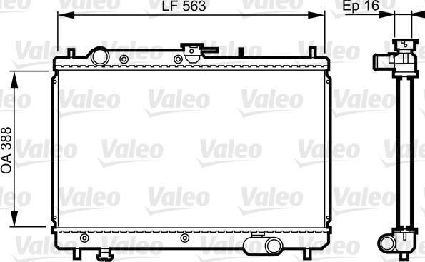 VALEO 731461 - Radiatore, Raffreddamento motore www.autoricambi360.it