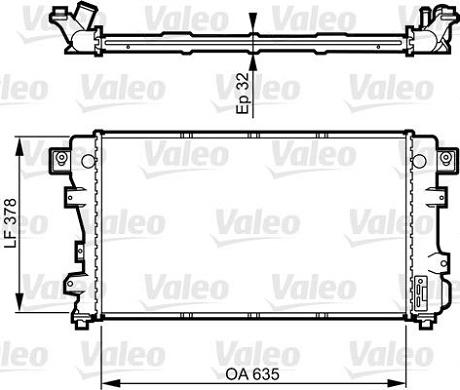 VALEO 731148 - Radiatore, Raffreddamento motore www.autoricambi360.it