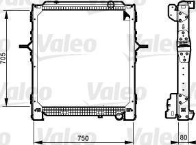 VALEO 733548 - Radiatore, Raffreddamento motore www.autoricambi360.it