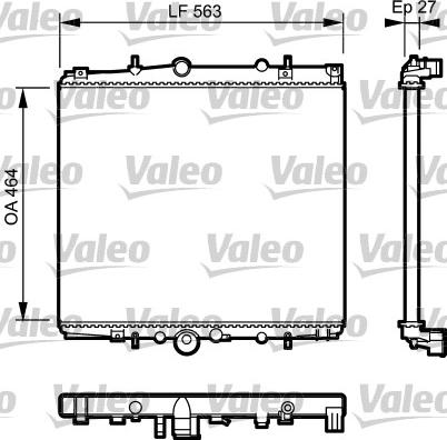 VALEO 732945 - Radiatore, Raffreddamento motore www.autoricambi360.it