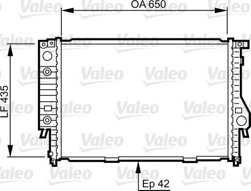 VALEO 732099 - Radiatore, Raffreddamento motore www.autoricambi360.it