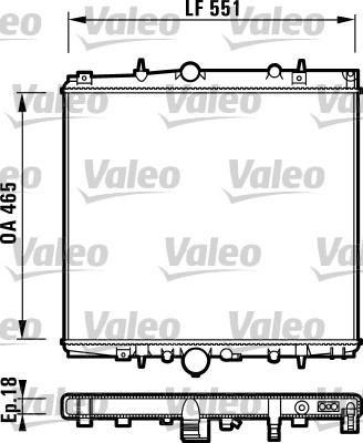 VALEO 732830 - Radiatore, Raffreddamento motore www.autoricambi360.it