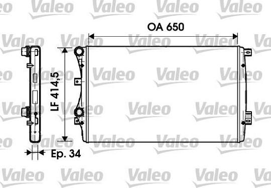VALEO 732872 - Radiatore, Raffreddamento motore www.autoricambi360.it