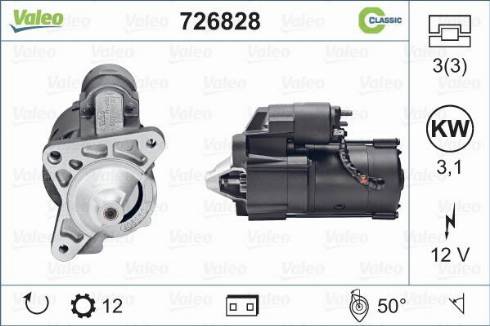 Valeo 726828 - Motorino d'avviamento www.autoricambi360.it
