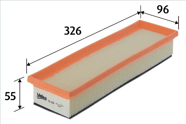 Valeo 728700 - Filtro aria www.autoricambi360.it