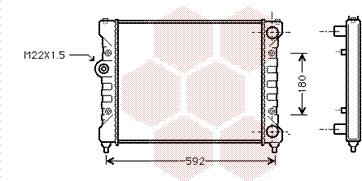 Van Wezel 49002024 - Radiatore, Raffreddamento motore www.autoricambi360.it