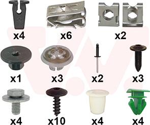 Van Wezel 4908796 - Kit montaggio, Parafango www.autoricambi360.it
