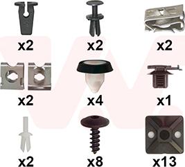 Van Wezel 4908793 - Kit montaggio, Paraurti www.autoricambi360.it
