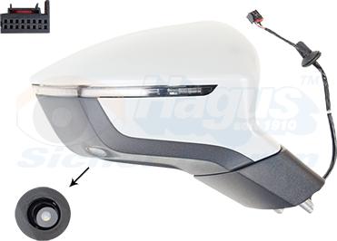 Van Wezel 4907826 - Specchio retrovisore esterno www.autoricambi360.it
