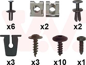 Van Wezel 4907794 - Kit montaggio, Paraurti www.autoricambi360.it