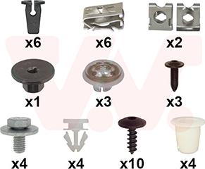 Van Wezel 4907796 - Kit montaggio, Parafango www.autoricambi360.it