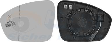 Van Wezel 4407835 - Vetro specchio, Specchio esterno www.autoricambi360.it