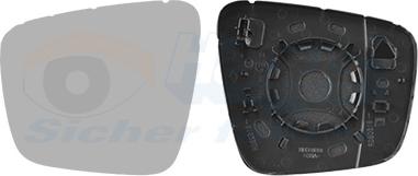 Van Wezel 4415837 - Vetro specchio, Specchio esterno www.autoricambi360.it