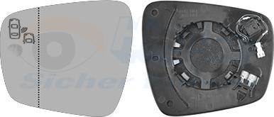 Van Wezel 4424835 - Vetro specchio, Specchio esterno www.autoricambi360.it